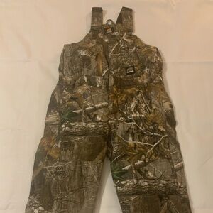 Berne Insulated Kid Camouflage Bib Overalls Size XS